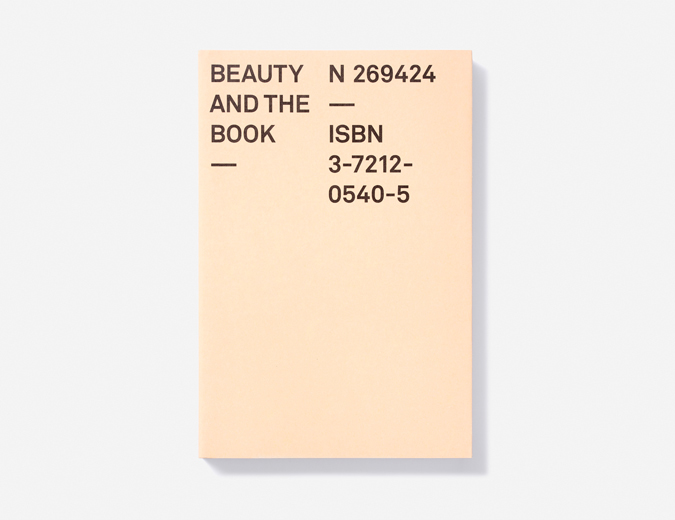Beauty and the Book: 60 Years of the Most Beautiful Swiss Books, Bern: FOC, 2004, cover